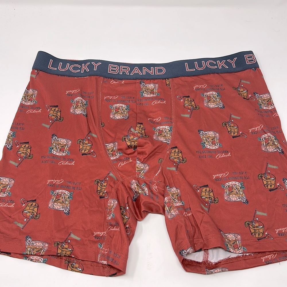 Lucky Brand Christmas Essential Soft Contour Pouch Boxer Brief Size X-Large